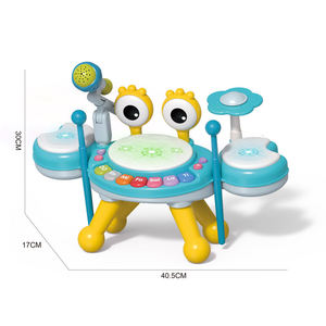 <span class=keywords><strong>Juguete</strong></span> Musical 3 en 1 para la Educación Temprana del Bebé, Juego de Instrumentos Musicales Multifuncional, Juguetes Electrónicos de Batería de <span class=keywords><strong>Jazz</strong></span> con Micrófono - Product Image 6