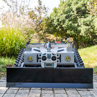 550mm largeur de coupe télécommande chenille gaz tondeuse à gazon Robot petit jardin robot tondeuse à gazon