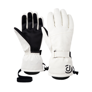Guantes <span class=keywords><strong>de</strong></span> esquí <span class=keywords><strong>de</strong></span> invierno <span class=keywords><strong>de</strong></span> cinco dedos blancos para hombres y mujeres para <span class=keywords><strong>Amazon</strong></span> Stock Guantes deportivos cálidos para ciclismo al aire libre - Product Image 1