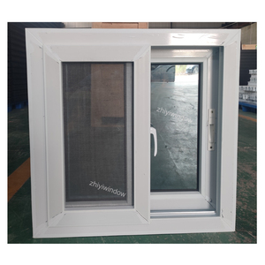 Guangzhou çift camlı fabrika ucuz low-e cam mühürlü <span class=keywords><strong>PVC</strong></span> sürgülü pencereler için ev penceresi ekran tasarımı ile