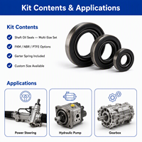 Kit de joints toriques hydrauliques NBR FKM PTFE, assortiment métrique et impérial, boîte universelle multi-gamme pour la maintenance et l'entretien