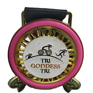 מפעל מותאם אישית מתכת מרתון גימור טריאתלון מדליית הנצחה יום השנה מדליון בשילוב ספורט מדליית