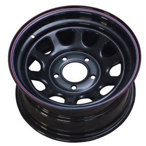 15 pouces chine usine en gros tourisme voiture <span class=keywords><strong>remorque</strong></span> jantes en acier 15X5 15X6 15X7 15X8 15X10 pour pneus PCR - Product Image 5