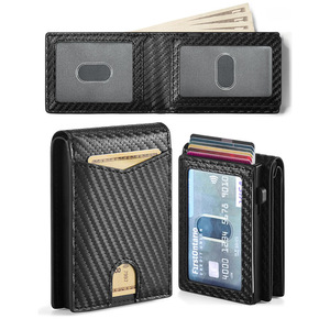 <b>Card</b> Holder Multi Functional Anti Magnetic Bi Fold Business Style Men's 3 In Credit <b>Card</b> <b>Wallet</b> Solid Color Spring 2024 - Product Image 1