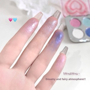 Rực Rỡ 4 Màu <span class=keywords><strong>Eyeshadow</strong></span> Kim Cương Nghiền nát Trang Điểm Vibes Tốt Long Lanh Ngọc Trai Bảng Màu - Product Image 3