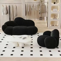 Canapé nuage nordique 1 2 3 places chaise paresseuse simple avec pouf canapé d'angle sectionnel pour salon ou appartement