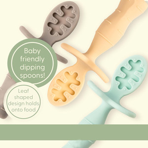 Soft Silicone Baby Feeding <strong>Spoon</strong> with Anti-Choke Barrier for First Stage Led <strong>Weaning</strong> Gentle Training for Toddlers - Product Image 4