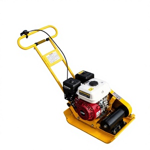 Plaque vibrante jaune Tayo avec roulement central, puissance 5 CV, faible coût d'entretien pour la construction routière et le compactage du sol - Product Image 2