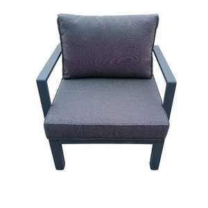 Ensemble de salon de jardin AJUNION en aluminium pour 8 personnes avec foyer et table relevable, mobilier de luxe pour patio - Product Image 6