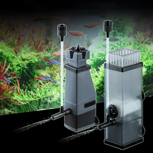Removedor de Residuos de Aceite para Acuarios, Kit de Herramientas de Limpieza con Bomba de Aireación y Skimmer de Superficie para Peceras Pequeñas y Tanques de Cría de Guppys - Product Image 4