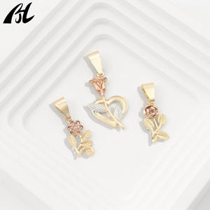 14k सोने की प्लेटेड गुलाब दो रंग की पेलेंट हार महिलाओं के लिए आकर्षक फैशन एक्सेसरी - Product Image 4