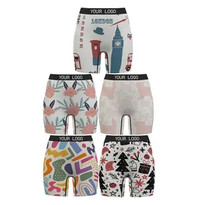 Latest Wholesale Custom Logo Spandex Bamboo Panties Set Women's Shorts Boxer Briefs Underwear
