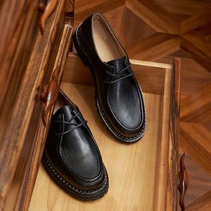 Mocassins Homme Rétro Japonais Inspirés du Kangourou, Basse Tige, Légers, Antidérapants, Respirants, Patchwork, Bout Pointu, Idéaux pour le Bureau et la Carrière - Product Image 5