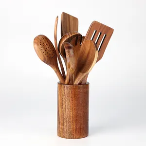 Durable Acacia Wooden Kitchen Utensils Sets,Home Kitchen Product,Cooking Tools Accessories Gadgets