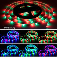 Offre Spéciale Kit Complet Neuf Bande LED SMD 2835 RGB 5M (16,4 pi) avec Télécommande IR 24 Touches et Adaptateur