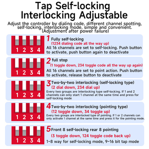 9-30V 4-cách không dây điều khiển từ xa chuyển đổi đa-mạch chiếu sáng công nghiệp chuyển đổi với 10A Max. hiện tại và 24V Max. Điện áp - Product Image 6