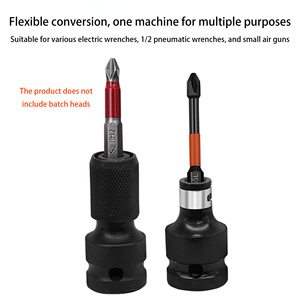 1/2 Để 1/4 Carbon Thép Điện Cờ Lê Chuyển Đổi Đầu Hàng Loạt Đầu Không Khí Pháo Kính Thiên Văn <span class=keywords><strong>Adapter</strong></span> Với Tay Khoan Chuck - Product Image 4