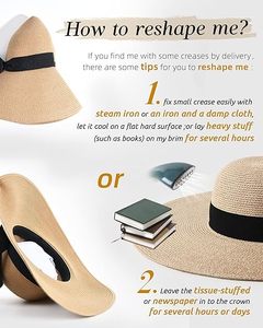 Chapeau Panama Fedora en paille personnalisé avec logo, large bord, pliable, pour hommes et femmes. pour la plage, le soleil, les voyages, la pêche, les sports - Product Image 3