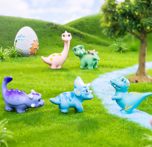 Vente en gros de mini-jouets de <span class=keywords><strong>dinosaures</strong></span> mignons et très vendus, série réaliste en 3D, statue d'animal de dessin animé pour la décoration éducative des zoos et des parcs - Product Image 4