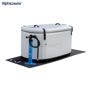 Baignoire froide gonflable portable Bain de glace plongeant <span class=keywords><strong>Piscine</strong></span> Point de chute Baignoire plongeante froide Blanc - Product Image 3