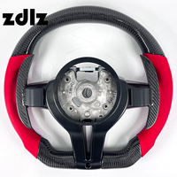 Volant en cuir lisse rouge personnalisé avec LED et fibre de carbone pour BMW M3 M5 F20 F25 F10 F11 F15 F18 F30 F32 X3 X4 X5 X6 X7