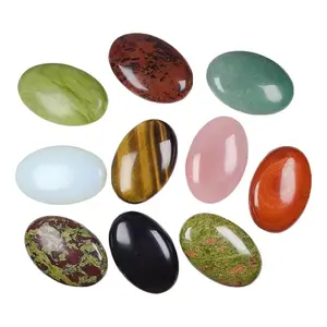 Wholesale Natural Crystals Healing Stones Raw Stone Elliptic Soapstone SPA Beauty Energy Hot Compress Tumble Stone