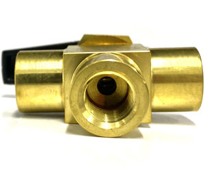 Vanne à bille en laiton à trois voies B-43XF4 040971001 Catégorie de produit : Vannes hydrauliques - Product Image 3