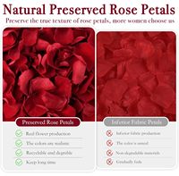 100% pétales de fleur de rose blanc pur naturel 20g pour confettis de mariage biodégradables naturellement dérivés de vrais pétales