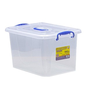 Plastic Storage <b>Box</b> With Lid Transparent For <b>Clothes</b> Toys Books Bedroom Use Stackable Hand Carry Design - Product Image 2