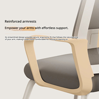 Chaise de bureau ergonomique moderne en tissu maillé avec soutien lombaire, confortable pour une longue utilisation, chaise de bureau informatique à roulettes pour une assise prolongée
