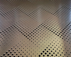 Décoration de plafond en tôle perforée en acier inoxydable 316L et protection de la climatisation dans les bâtiments coupés et pliés - Product Image 2