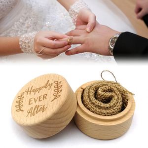 Boîte à bagues en bois en gros pour bagues de fiançailles et de mariage avec gravure antique, design personnalisé, livraison directe - Product Image 1