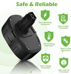 Batería de Repuesto de Iones de Litio de 6.0Ah para <span class=keywords><strong>Dewalt</strong></span> <span class=keywords><strong>18V</strong></span> XRP Ni-Cad Ni-Mh <span class=keywords><strong>DC9096</strong></span> DE9095 DE9096 DW9096 DW9098 Baterías <span class=keywords><strong>18V</strong></span> XRP - Product Image 5