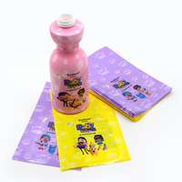 Étiquettes personnalisées en film rétractable PET pour bouteilles, manchon en plastique imperméable pour emballage de cosmétiques, shampooings, lotions et crèmes