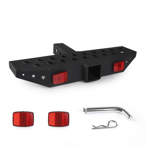 Receptor de enganche para remolque CNSPEED, capacidad de carga de 150 kg, acero negro con reflectores para remolcar camiones - Product Image 1