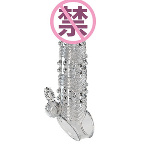 Condón de Cristal con Dientes de Lobo para Hombre, Extra Largo, Grueso, con Púas de Acero, Tamaño Cañón, Juguete Sexual para Adultos - Product Image 2