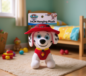 Peluche Colgante de Paw Patrol de 14 cm, Juguete de Peluche para Niños de 2 a 4 Años, Unisex, con Temática Animal, con Sombrero Rojo y Chaleco - Product Image 2