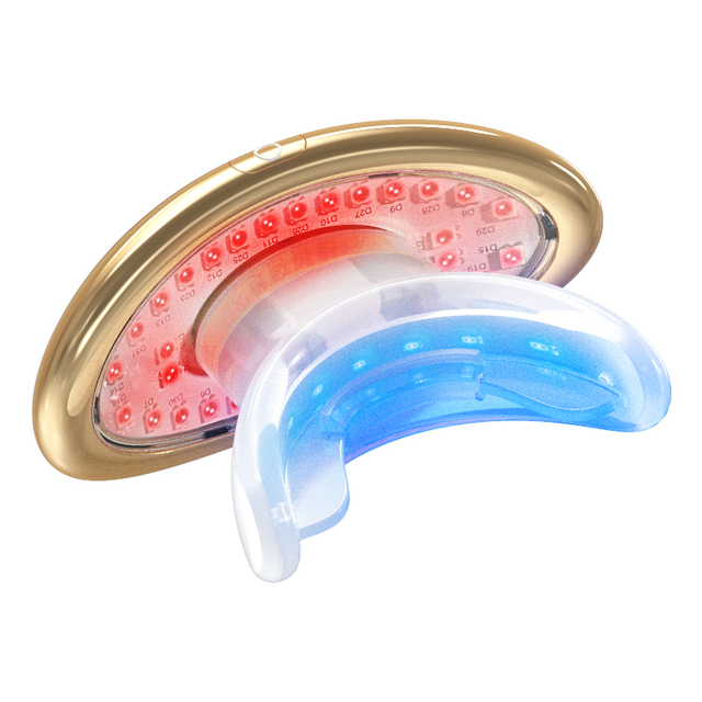 2026 New Arrival Mini Beauty Care Blue Red Infrared Light Therapy Teeth Whitening Anti Lip Wrinkles Massager Device