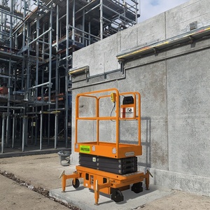 Mini Elevador Móvil de Tijera Eléctrico de China, Elevador Hidráulico de 300 kg, Plataforma de Trabajo para Mantenimiento en Interiores - Product Image 2