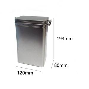 Lata Rectangular de Hojalata Personalizada para Té/Galletas/Dulces, Latas Metálicas Reciclables para Almacenamiento y Uso Artesanal - Product Image 2