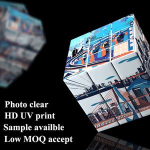 Özel logo UV 3x3 sihirli küp 3x3x3 premium kalite ps diy reklam fotoğraf eğitim 3d abs <span class=keywords><strong>3</strong></span> katmanlı bulmaca oyuncak - Product Image 4