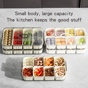 Greenside Chất lượng cao Stackable thực phẩm lưu trữ hộp chia cấp thực phẩm tủ lạnh lưu trữ với bộ đếm thời gian cho nhà hiện đại sử dụng - Product Image 2