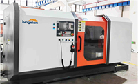 Máquina de Torneado de Metal CNC de Aluminio, Doble Rueda, 2 Ejes, 450 mm, para la Fabricación de Carcasas de Lámparas y Cubiertas de Lámparas LED