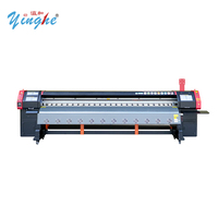 Промышленный принтер Yinghe Konica 512i 3.2м автоматический, сольвентный, с поддержкой пьезоэлектрической струйной печати для баннеров и оклейки транспорта