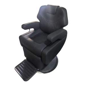 Sillón de Barbería Profesional de Lujo Moderno, Hidráulico, de Cuero, para Salón de Belleza, Construcción Metálica, para Uso en Barberías - Product Image 1