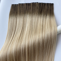 Extensions de cheveux naturels HaiYi Factory, fines, invisibles, double trame, cuticules intactes, qualité Genius Weft