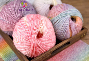 Thỏa thuận tốt nhất chải sợi handmade Gradient bông đan dòng bánh nhuộm phun sợi lông may dệt tái chế đan tay - Product Image 2