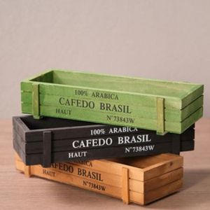 Cafedo Brasil Wooden <b>Planter</b> <b>Box</b> 100% Arabica Coffee Storage With Compartments For Home Indoor Plants - Product Image 2