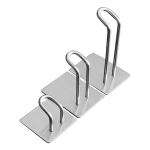 Ganci da parete alla moda ganci autoadesivi in acciaio inossidabile organizzazione della parete per la cucina - Product Image 4