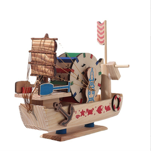 Modèle de voilier en bois, ornements de table de construction 3D, souvenir de <span class=keywords><strong>bateau</strong></span> - Product Image 5